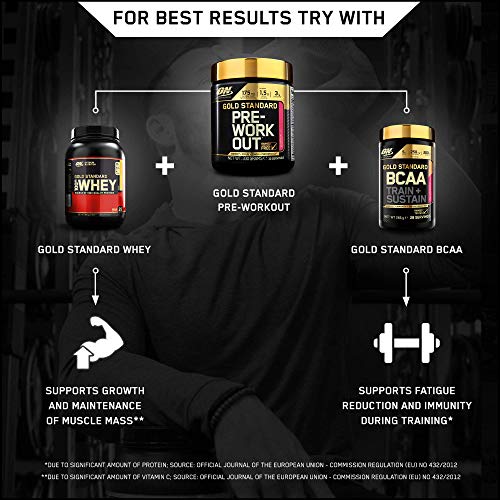 Optimum Nutrition Gold Standard Pre Workout Watermelon Flavoured Powder, 330g Optimum NutritionUS supplements