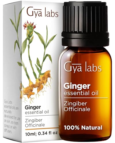 Gya Labs Ginger Oil for Comfort - Natural Ginger Essential Oil for Massage Oil - Ginger Oil Gya LabsUS supplements