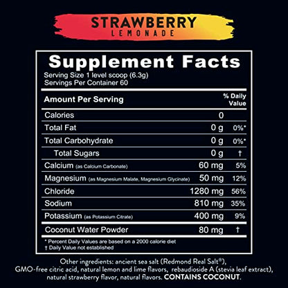 REDMOND Re-Lyte Hydration Electrolyte Mix (Strawberry Lemonade) REDMONDUS supplements