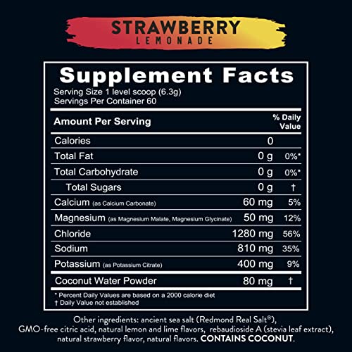 REDMOND Re-Lyte Hydration Electrolyte Mix (Strawberry Lemonade) REDMONDUS supplements