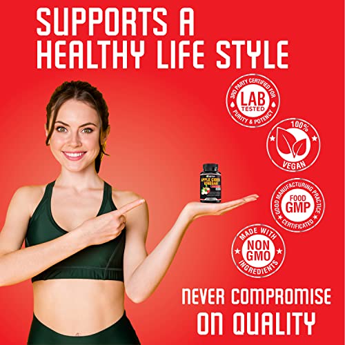 Apple Cider Vinegar Capsules - 5050mg Formula Pills with Black Pepper Extract BEBEFENAu supplements