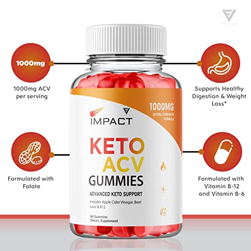 (2 Pack) Impact Keto Gummies for Weight Loss and Belly Fat Diet, AVC Keto ACV Advanced FyvusAu supplements