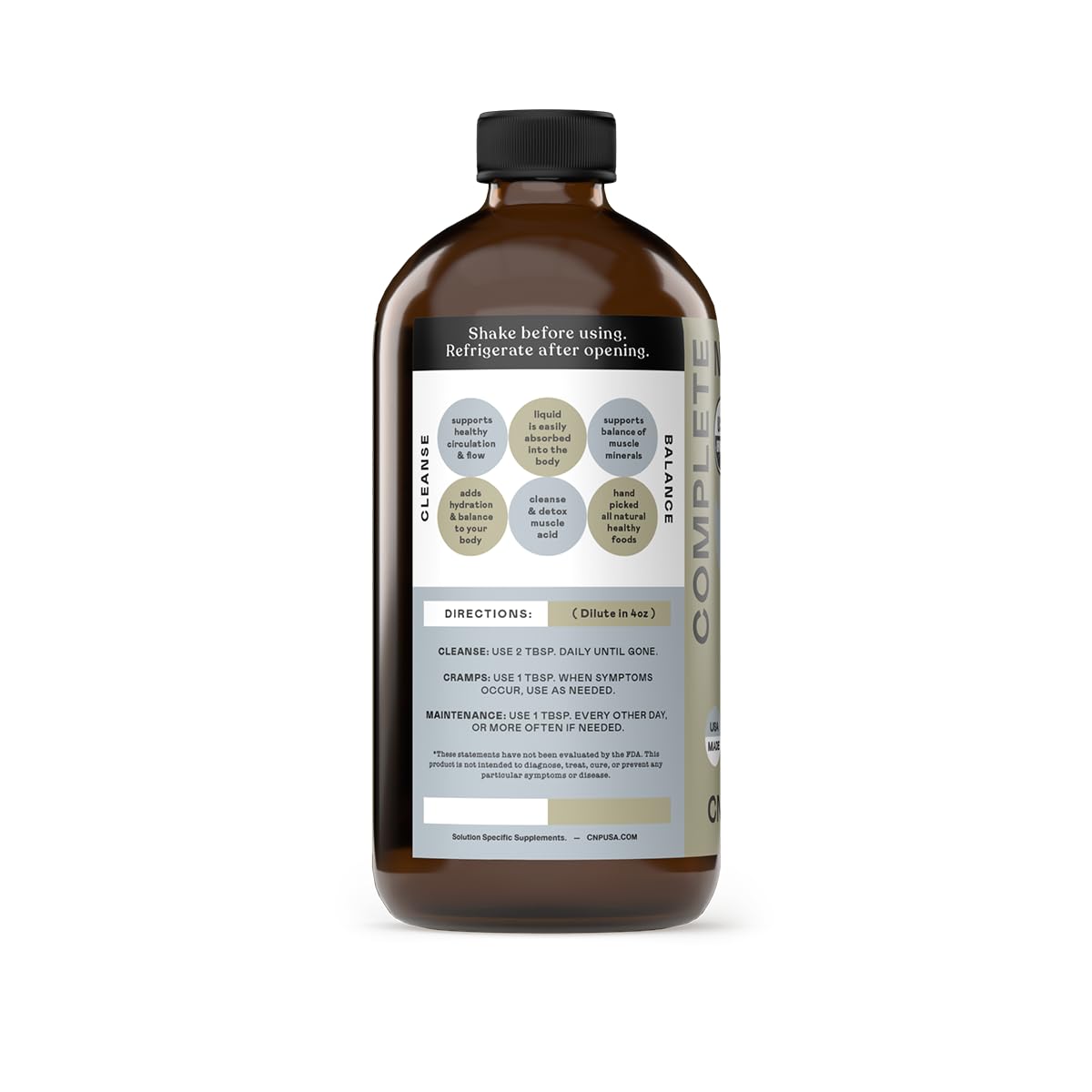 Complete Natural Products Cramp Complete - 16oz Glass Bottle Complete Natural ProductsAu supplements