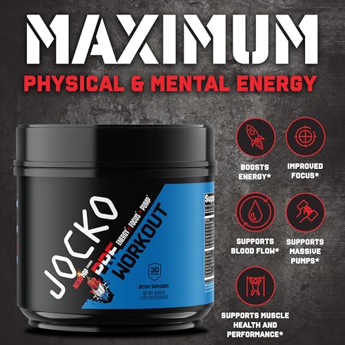 JOCKO FUEL Ultimate Pre Workout Powder - Pre-Workout Energy Powder Drink for Men JOCKO FUELAu supplements