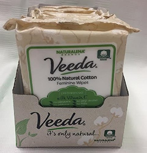 Veeda 100% Natural Cotton PH Balanced Hypoallergenic Feminine Wet Wipes, Safe Cleansing Cloths VeedaAu supplements