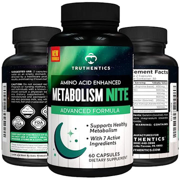 TRUTHENTICS Night Metabolism Booster for Men & Women - Night Time Fat Burner TRUTHENTICSAu supplements