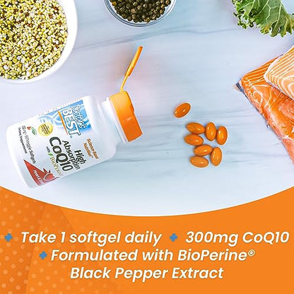 Doctor's Best High Absorption CoQ10 with BioPerine, Heart Health & Energy Production Doctor's BESTUS supplements