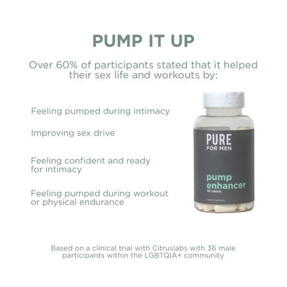 Pure for Men Pump Enhancer | Pre Workout Supplement for Muscle Pump, Stamina Pure for MenUS supplements