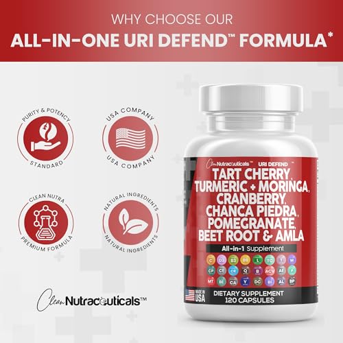 Tart Cherry Extract Capsules 20,000mg with Turmeric 8000mg Moringa Clean NutraceuticalsUS supplements