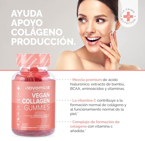 Vegan Collagen Gummies – Advanced Superfood Blend – Vegan Collagen Alternative for Women and Men – Infused with Vitamin C novominsAu supplements