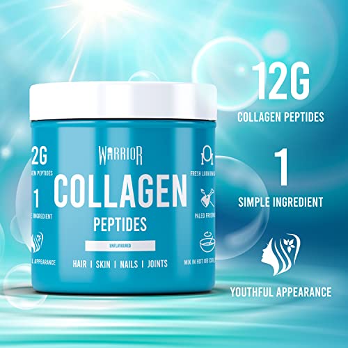 Warrior Collagen Peptides - Collagen Powder - 180g - Made from Premium Bovine Hydrolysed Collagen WarriorUS supplements
