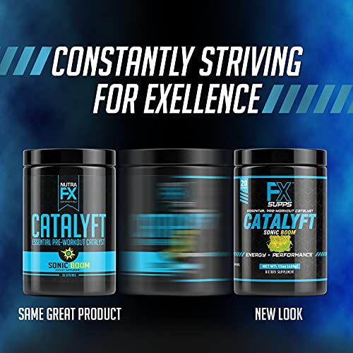 FX Supps Catalyft Pre-Workout Powder Drink for Men & Women, Sonic Boom | Dietary FXSUPPSUS supplements