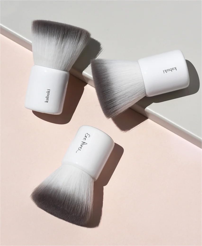 Ere Perez - Natural Eco Vegan Kabuki Makeup Brush | Multipurpose For Powder + Cream | Vegan Nylon Bristles, Cruelty-Free, Clean Beauty Ere PerezAu supplements