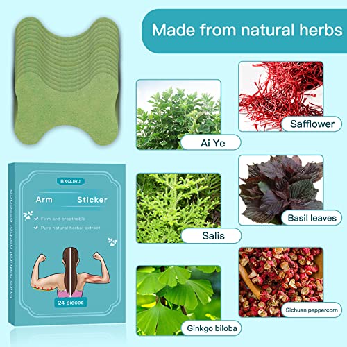 BXQJRJ Effective 24Pcs/Box Mugwort Patch - Natural Herbal Patch for Arm and Leg Natural BXQJRJAu supplements