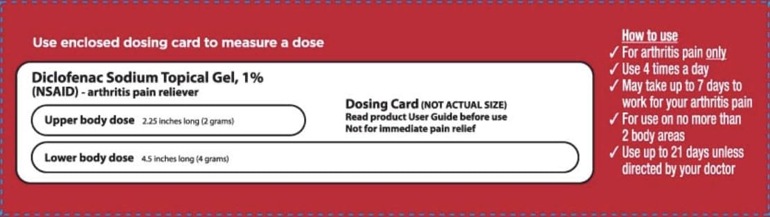 Leader Arthritis Pain Relief Gel, Original Prescription Strength, Diclofenac Sodium Topical Gel 1%, for Adults, Both Men & Women, and Children 12+, Compare to Voltaren, 3.53 Oz LeaderAu supplements