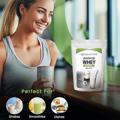 Z Natural Foods Whey Protein Powder Isolate, Unsweetened Protein Powder Enriched Z Natural FoodsUS supplements