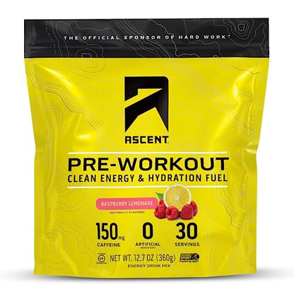 Ascent Pre Workout Powder - Preworkout for Men & Women with No Artificial Ingredients AscentUS supplements