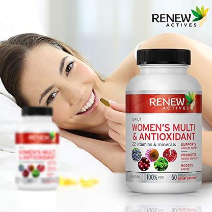 Renew Actives Women's Multi-Vitamin & Antioxidant: Daily Health Supplement for Woman Renew ActivesUS supplements