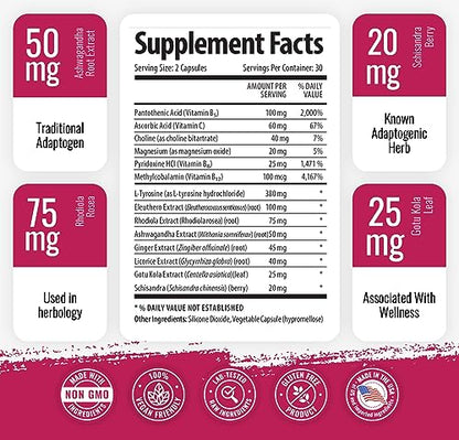 1 Body Adaptogen Complex Supplement with Ashwagandha 1 BodyUS supplements