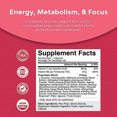 Advanced Thyroid Support for Women with Ashwagandha - Adaptogenic Thyroid Supplement Natures CraftAu supplements