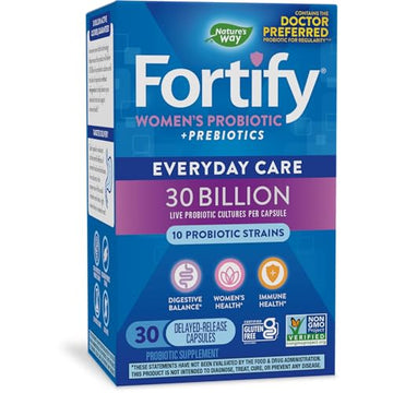 Nature's Way Fortify Probiotics for Women + Prebiotic, Digestive*, Immune*, and Vaginal Nature's WayAu supplements