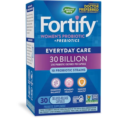 Nature's Way Fortify Probiotics for Women + Prebiotic, Digestive*, Immune*, and Vaginal Nature's WayAu supplements