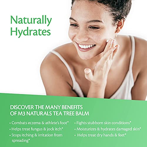 Tea Tree Oil Foot Balm - Natural Remedy for Athletes Foot, Toenail Repair M3 NaturalsAu supplements