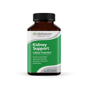 LifeSeasons Kidney Support Supplement – Cellular Protection with NAC, Alpha Lipoic Acid, Resveratrol, Burdock Root & Vitamin D3 – Supports Detox, Oxidative Stress & Renal Function – 120 Capsules LifeSeasonsAu supplements