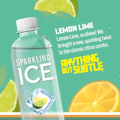 Sparkling Ice, Lemon Lime Sparkling Water, Zero Sugar Flavored Water, with Vitamins Sparkling ICEUS supplements