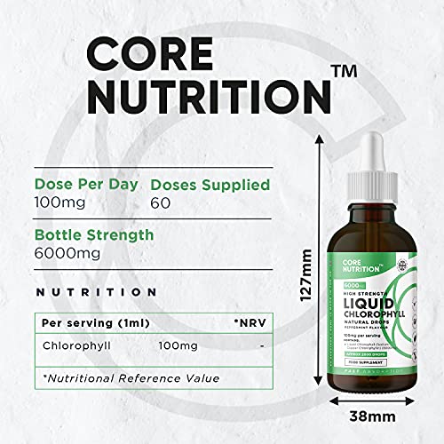 Core Nutrition Liquid Chlorophyll Drops for Water - 2 Fl. Oz for 60 Servings - 2 Month Supply Core NutritionUS supplements
