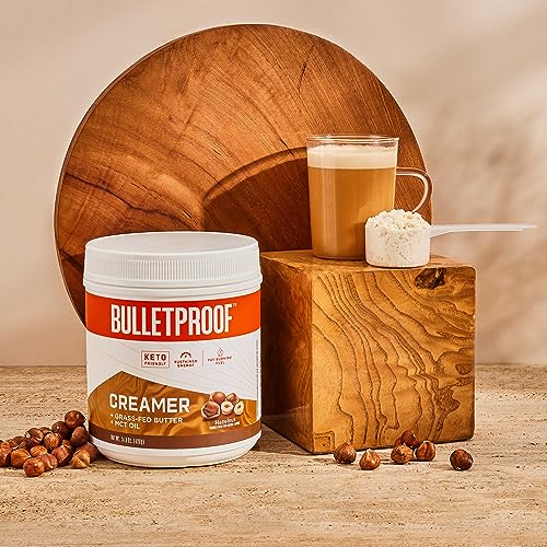 Bulletproof Hazelnut Creamer, 14.8 Ounces, Keto Coffee Creamer with MCT Oil and Grass BulletproofAu supplements