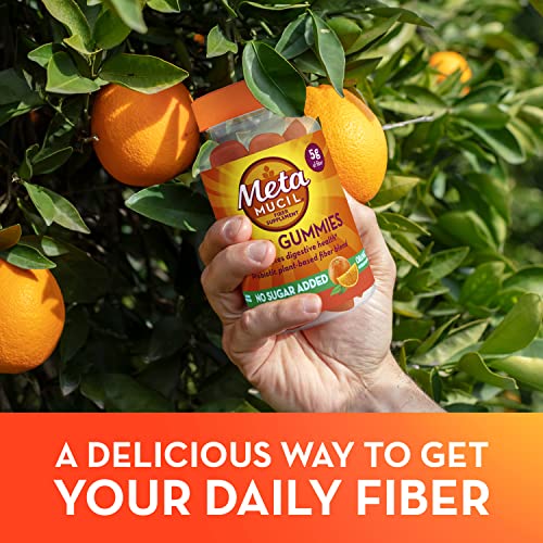 Metamucil Daily Fiber Gummies, Orange Flavored, No Sugar Added, 5g Prebiotic Plant MetamucilUS supplements
