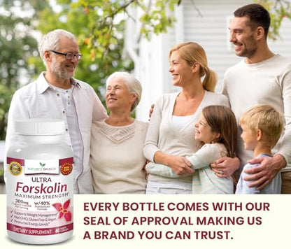 Premium 100% Ultra Pure Forskolin for Weight Loss Max Strength w/ 40% Standardized Nature's BranchUS supplements