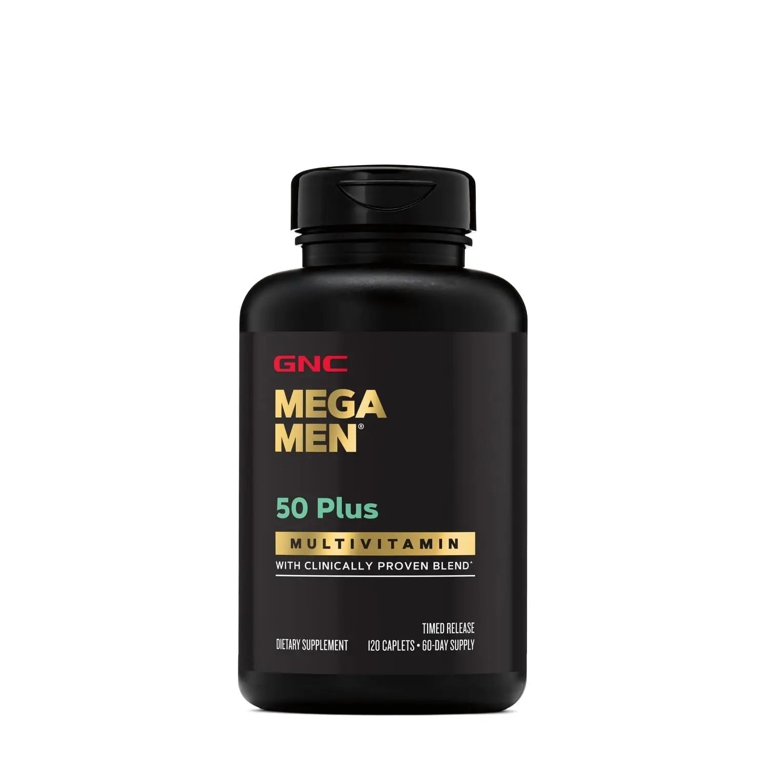 GNC Mega Men 50 Plus Multivitamin | Antioxidants | Heart Health | Prostate and Circulatory Support | 120 Count GNCAu supplements