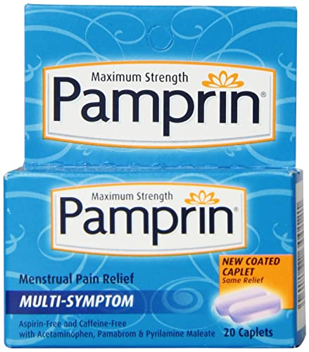 Pamprin, Menstrual Pain Relief Multi-Symptom Caplets, Maximum Strength, 20 Count PamprinAu supplements