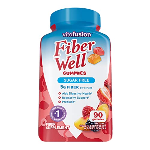 Vitafusion Fiber Well Sugar Free Fiber Supplement & Chewable Calcium Gummy Vitamins VitafusionUS supplements