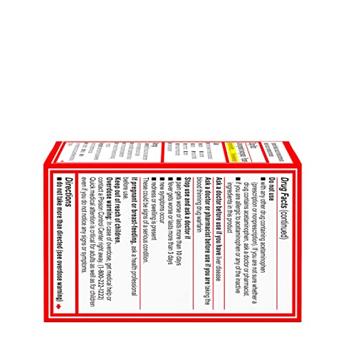 Tylenol Extra Strength Acetaminophen Rapid Release Gels for Pain & Fever, 50 Count TylenolAu supplements