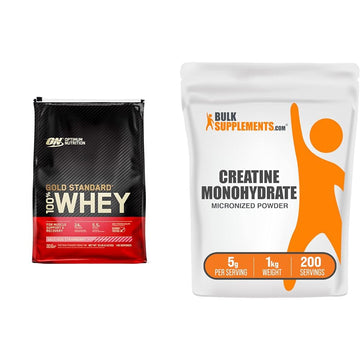 Optimum Nutrition Gold Standard 100% Whey Protein Powder, Delicious Strawberry Optimum NutritionUS supplements