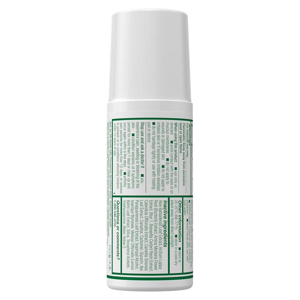 Biofreeze 13451 Roll-On Pain-Relieving Gel, 2.5 FL oz, Green Topical, Arthritis, Strains, Bruises, & Sprains (7.5 Fl Oz (Pack of 3), 3, Count) BiofreezeAu supplements