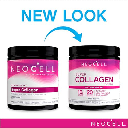NeoCell Super Collagen Powder, 10g Collagen Peptides per Serving, Gluten Free NeoCellUS supplements