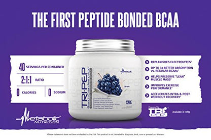 Metabolic Nutrition - TRIPEP - Tri-Peptide Branch Chain Amino Acid, BCAA Powder Metabolic NutritionUS supplements