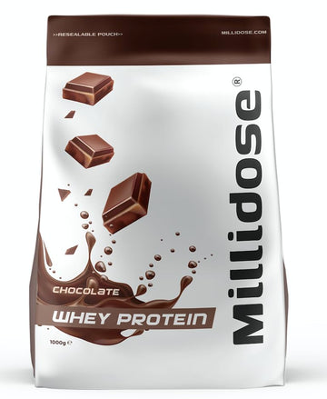 Millidose Chocolate Whey Protein Powder - 1kg of High-Protein Blend with 36g per Serving GenericAu supplements