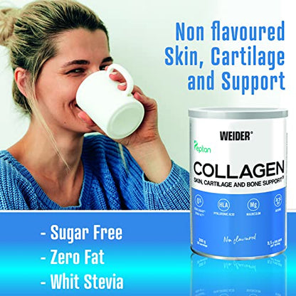 Weider Collagen. With Hyaluronic Acid, Magnesium and Vitamin C. 100% Peptan. Zero fat. Sugar zero. Keto. WeiderUS supplements