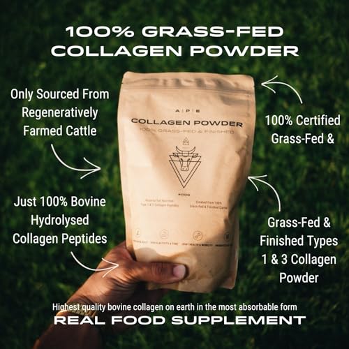 APE Nutrition Collagen Powder Peptides - Type 1 & 3 Bovine Collagen Protein, 100% Grass-Fed & Finished, Ancestral Supplement UK A | P | EAu supplements