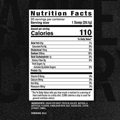 Jacked Factory Authentic ISO Grass Fed Whey Protein Isolate Powder - Low Carb Jacked FactoryUS supplements