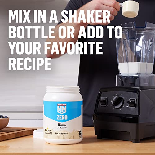 Muscle Milk ZERO, 100 Calorie Protein Powder, Chocolate, 15g Protein, 1.65 Pound Muscle MilkUS supplements