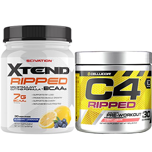 Cellucor C4 Ripped Pre Workout Powder + Fat Burner, Cherry Limeade, 30 Servings CellucorAu supplements