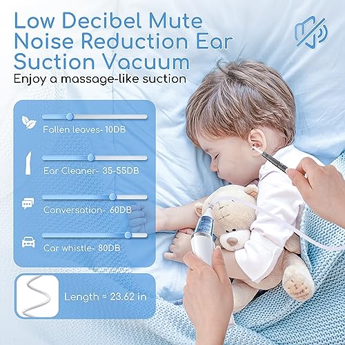 Ear Vacuum Wax Remover, Ear Wax Removal with 8 Pcs Ear Pick, Ear Wax GirugUS supplements