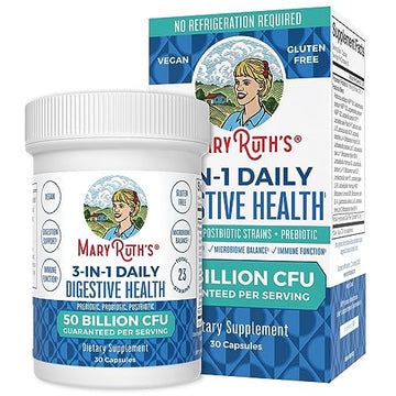 Mary Ruth's 3 in 1 Digestive Health Probiotic, 30 CT MaryRuth OrganicsAu supplements