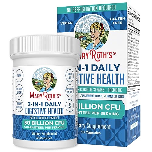 Mary Ruth's 3 in 1 Digestive Health Probiotic, 30 CT MaryRuth OrganicsAu supplements